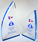 Acrylic Mainsail Sailing Trophies